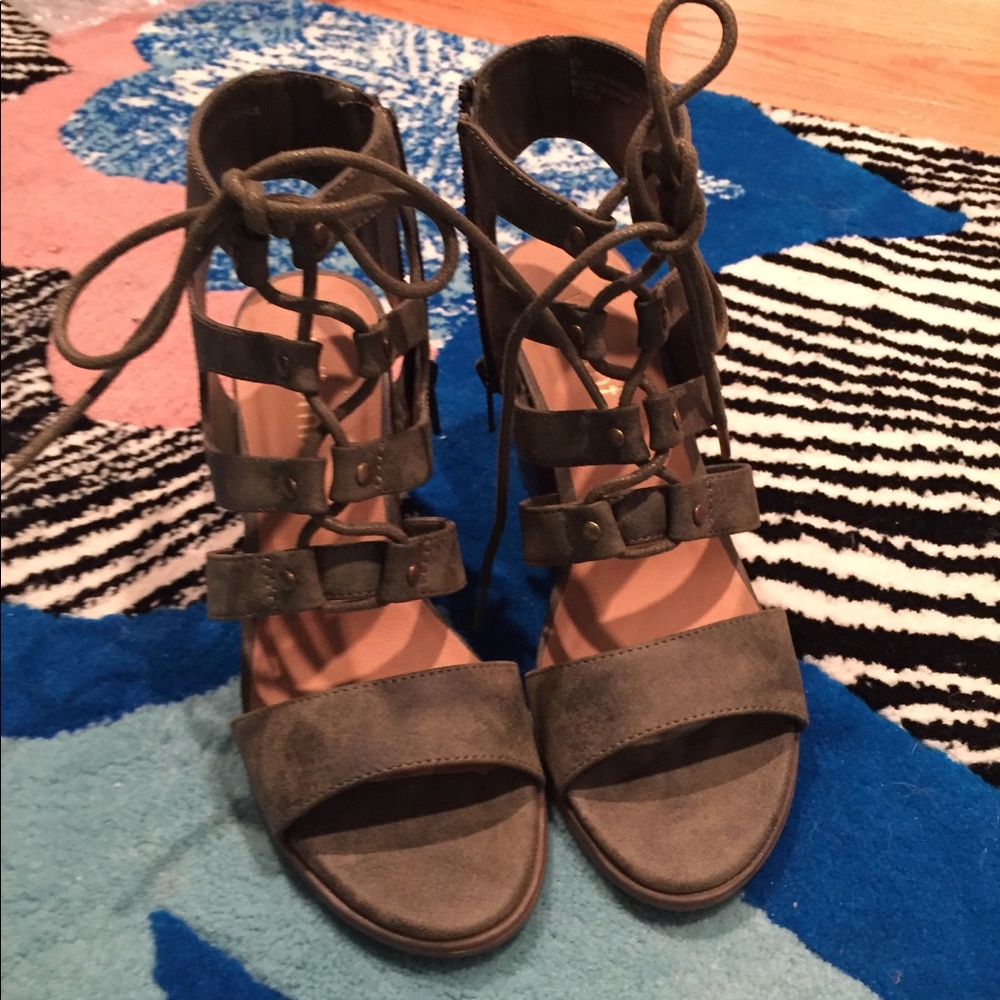 White Mountain Lace-up Sandals